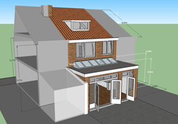 ontwerp uitbouw